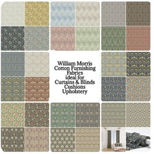 WILLIAM MORRIS Panama Cotton Furnishing Weight Fabric in 41 NEW DESIGNS