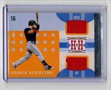 2022 Panini Home Town Heroes Relic Andrew Benintendi Jersey Boston Red Sox