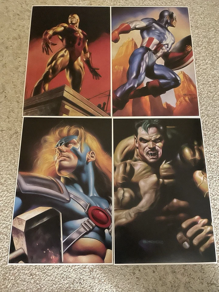 LOTE DE 4 PÓSTERES NUEVOS DE MARVEL COMICS INCREÍBLE HULK DAREDEVIL THOR CAPT AMERICA. Foto 2 de 4