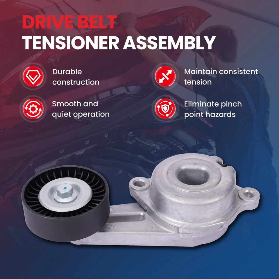 Belt Tensioner w/Pulley Fit Ford F-150 E-350 E-450 F-250 F-350 Super Duty 6.2L Foto 2 de 4