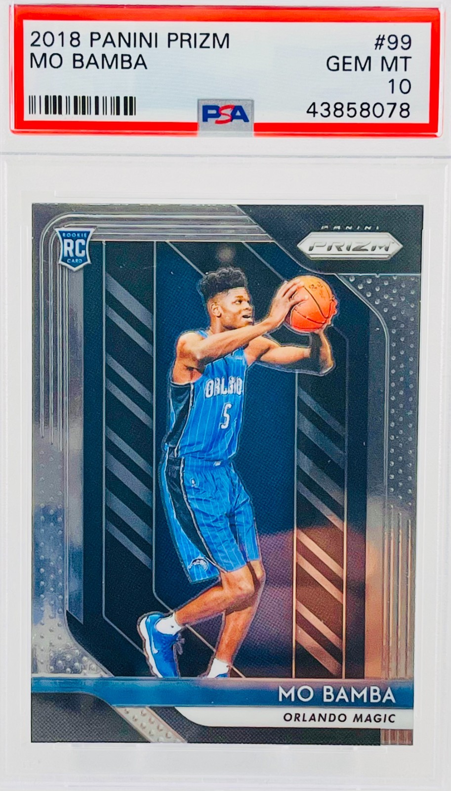 2018 PANINI PRIZM #99 MO BAMBA ROOKIE RC PSA 10