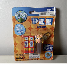 PEZ Miss Piggy Keychain Dispenser The Muppets Cartoon Characters Collectible