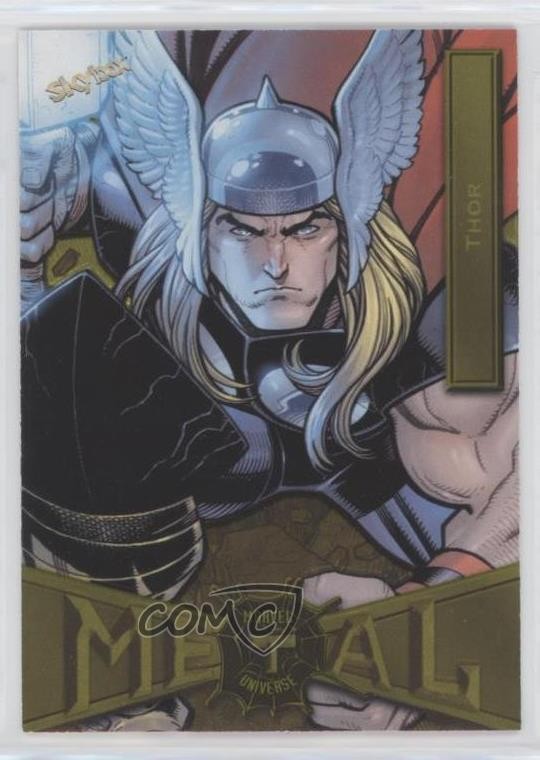 2022 Upper Deck Marvel Metal Universe Spider-Man Yellow Light FX Thor #89 3d5
