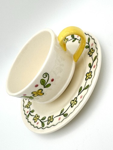 Poppytrail Metlox Happy Time - flache Tasse & Untertasse, 4er Set - Bild 4 von 6