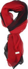 Long Chiffon Sheer Scarf Gradient Shaded Colors Lightweight Scarf For Womens