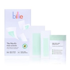 Wax Kit - Face  Bikini - 32 wax strips - 6 post-wax serum wipes