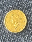 1852 (P) 1$ DOLLAR LIBERTY HEAD U.S. GOLD COIN, Old US Gold Coin, 90% PURE GOLD!