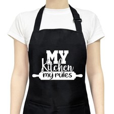 Funny Aprons for Women Pockets Cute Cooking Baking Kitchen Mom Chef Gifts