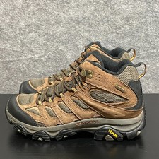 Merrell Men's Moab 3 Mid Hiking Boot Size 7 New Earth Leather Mesh Outdoor Shoes