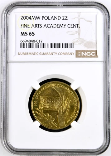 Poland 2 Zlote 2004 NGC MS 65 UNC Fine Arts Academy