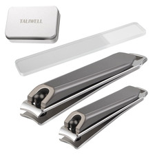 Nagelknipser Set Groß & Klein Mit Nano Glas-Nagelfeile, Fingernägel Fußnägel Kni