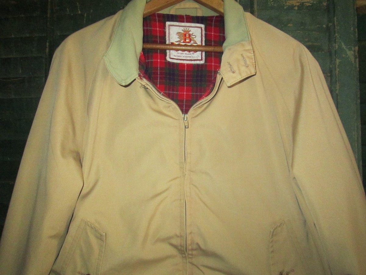 Baracuta Vtg 1980s Van Heusen G-9 Harrington Beige tan