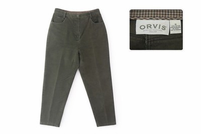 Orvis Women s Pants Size 10 Vintage Heavy Double Brushed 100% Cotton Olive Green