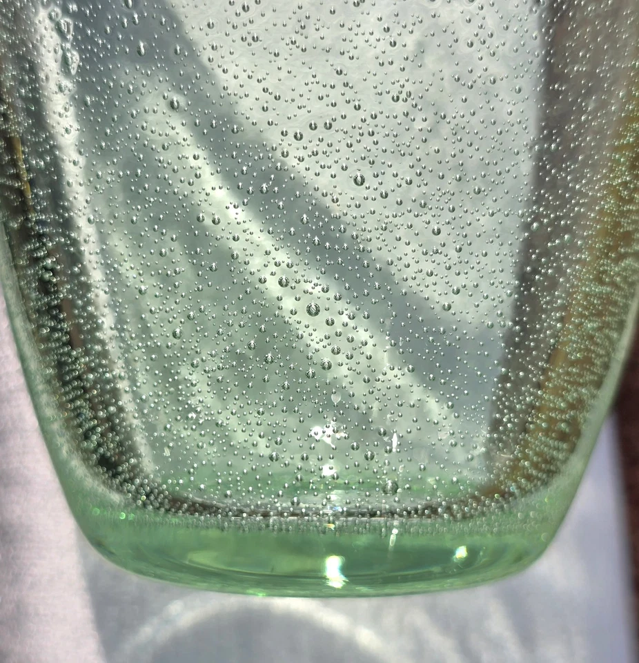 Стаканы 4 TAG Ltd 6 дюймов зеленые выдувные вручную пузырьковое стекло хайбол стаканы Lg 20 унций  - Изображение 4 из 4