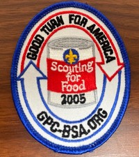 Boy Scouts of America Patch Scouting For Food 2005 Good Turn For America GPC-BSA
