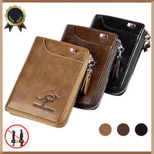 Men Men's RFID Blocking T1 Leather Wallet Credit Card ID Durable Waterproof