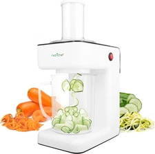 3-In-1 Electric Vegetable Chopper, Spiralizer, and Salad Maker - Fruit Cutter, S