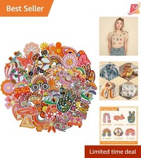 48 Pcs Embroidered Boho Iron on Patches for Clothing Hats Jeans Dress