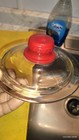 1950 vintage Toms glass peanut jar used great condition. Clear glass all arou — photo 4