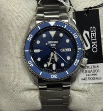 SEIKO SBSA001 5SPORTS SKX Sports Style Men's Metal Band Japan Imported NEW