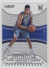 2015 Panini Clear Vision Rookies Blue 26/149 Karl-Anthony Towns (Base) #82 0py8