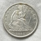 1859-O Seated Liberty 1/2 Half Dollar 50c New Orleans 90% Silver US Coin