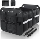 Collapsible Car Trunk Organizer - SUV & Car Storage, Multi-Compartment, Black