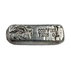 VINTAGE 1 oz .999 Fine Silver One Troy Ounce Loaf Poured Bullion Bar