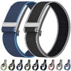 For WHOOP 5.0 & MG Nylon Sport Band with Metal Frame Adjustable Breathable Strap