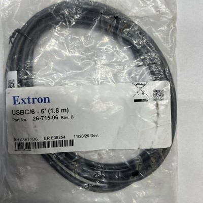Extron USB C 6ft 26-715-06 Rev. B