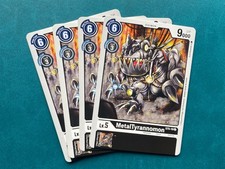 MetalTyrannomon ST5-10 Playset Starter Deck Machine Black Digimon Card Game x4