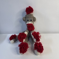 Handmade Sock Monkey 23" tall EXCELLENT condition