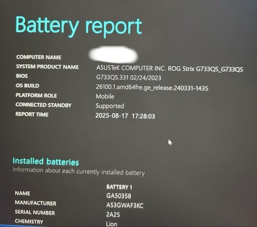 ASUS ROG Strix SCAR 17 G733QS RTX3080 Gaming Laptop PC/Good condition - Picture 10 of 12