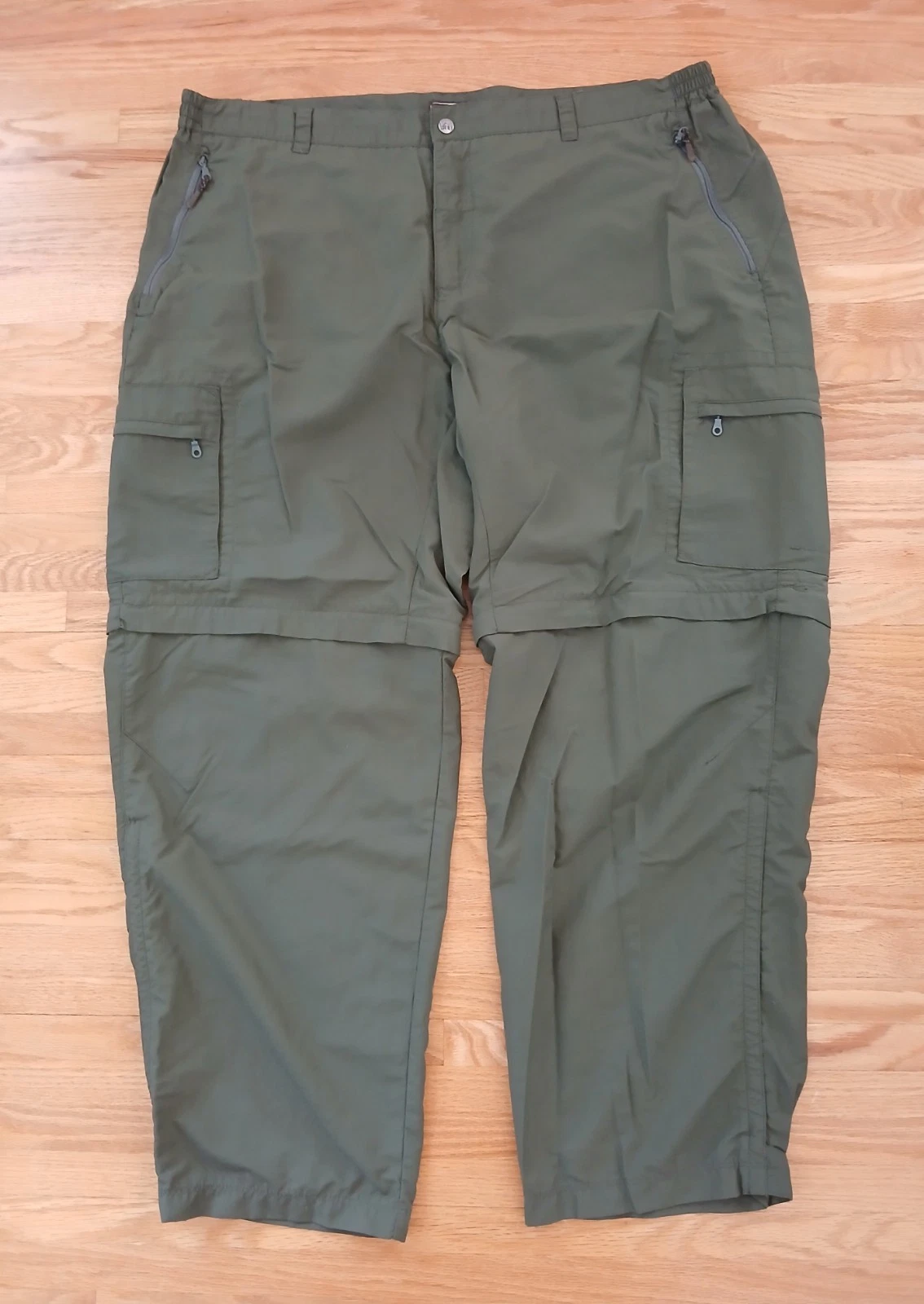 REI Co-op Convertible Green Cargo Pants Womens Size 30 (10) Hiking Camping