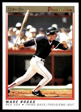 Wade Boggs 1991 O-Pee-Chee Premier #11 Red Sox MLB READ FREE SHIP AutographDen