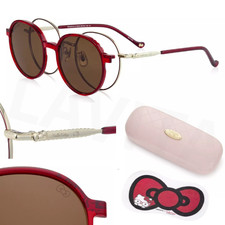 Sanrio Hello Kitty OWNDAYS Sunglasses Eyeglass 2WAY Glasses Red Japan New LTD