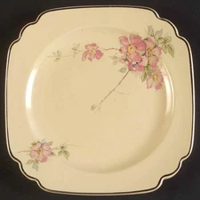Homer Laughlin  Briar Rose Dessert Pie Plate 913139