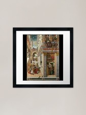 Listing image for Ufos In Ancient Art. The Annunciati Framed Wall Art Poster Canvas Print Picture