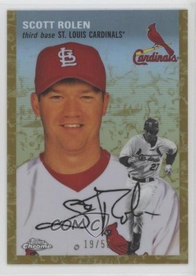 2023 Topps Chrome Platinum Anniversary /50 Scott Rolen #136 HOF 6m7