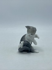Lladro Small Cat & Mouse Figurine