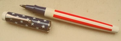 PARKER BIG RED BALL PEN " STARS and STRIPE " , U.S.A. MADE ca. 1973 ! UNUSED ! - Bild 1 von 2