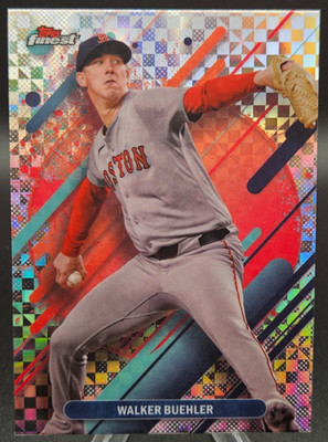  Walker Buehler - 2025 Topps Finest - RARE X-fractor #215 | RED SOX