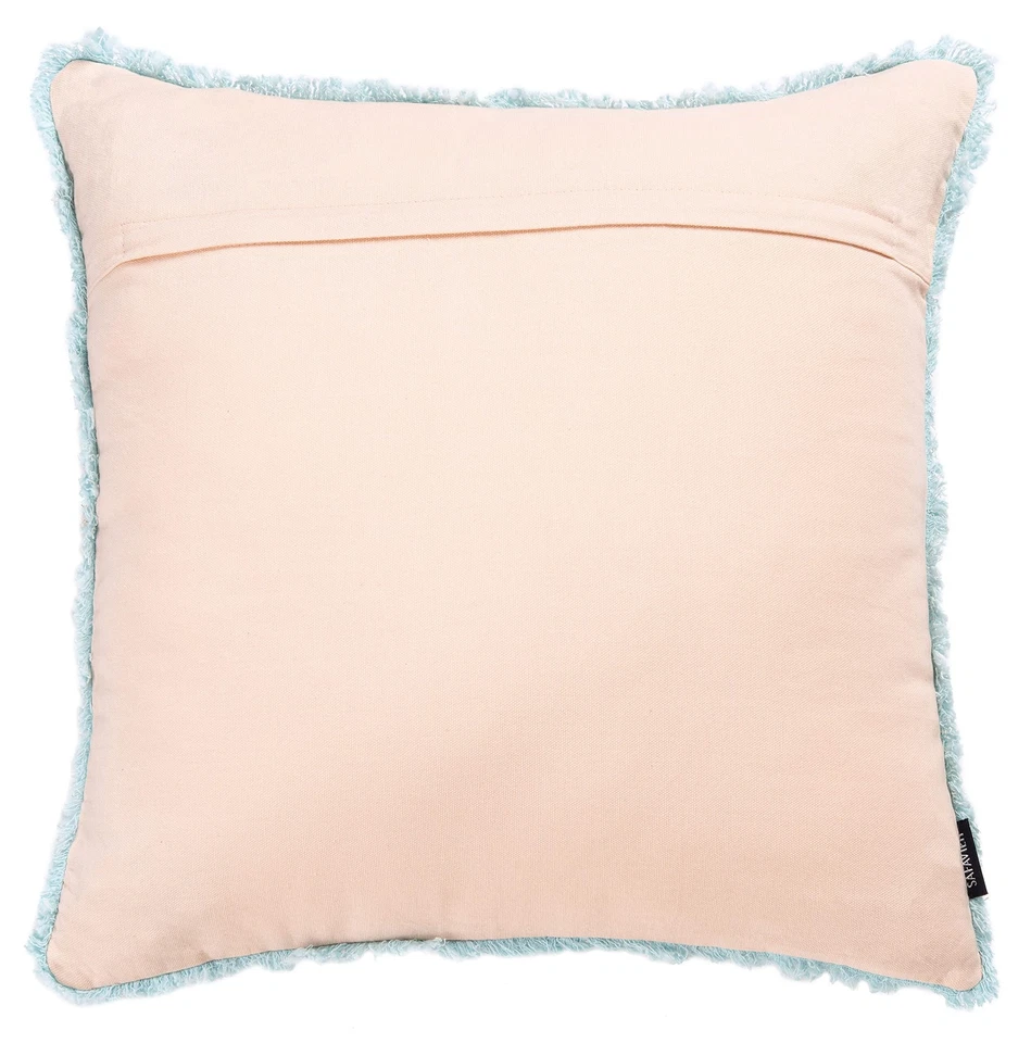 Home Collection Parlen Pink Fringe 18-inch Square Decorative Accent Throw Pil... - Image 4 of 4