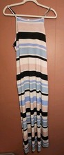 MTS Women's Large Maxi Striped Sleeveless Stretch Sundress
