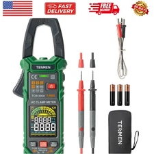 Inrush Clamp Meter Multimeter 6000 Counts TRMS, Auto-Ranging Voltmeter Amp Me...