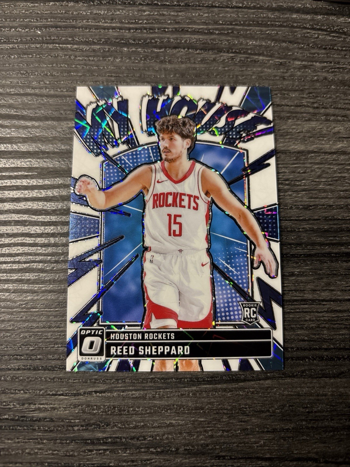 2024-25 Donruss Optic My House Reed Sheppard #18 RC White Velocity /59 Rookie