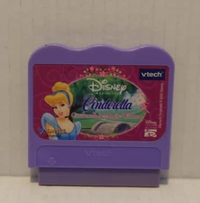 VTech VSmile learning system Disney Princess Cinderella game tested&works well