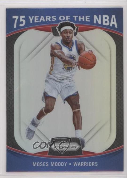 2021-22 Panini Prizm Optic 75 Years of the NBA Moses Moody #22 Rookie RC