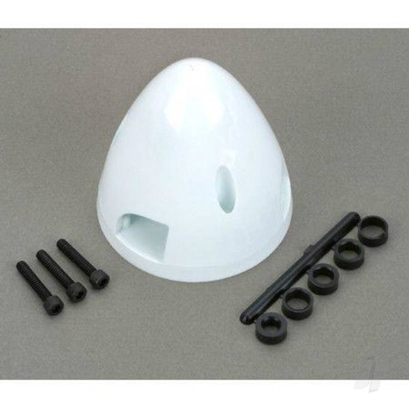 Dubro 2-1/2in Three Blade Spinner Black  for RC Model Planes