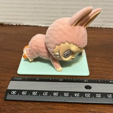 Pop Mart The Monsters Labubu Lazy Yoga Ab Roller - No Box - Figure & Mat Flocked